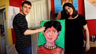Otizmli Ali Eren'in Resim Aşkı