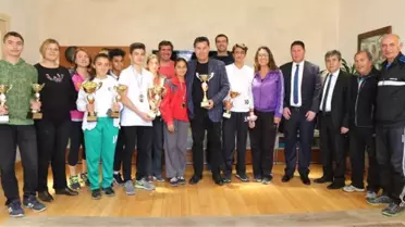 Atletizmciler Başkan Kocadon'u Ziyaret Etti