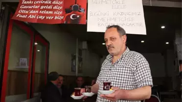 Oltulu Çaycı Bir Günlük Kazancını Şehit Ailelerine Bağışladı