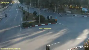 Hatay'daki Trafik Kazaları Kamerada