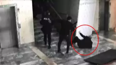 ATO Başkanvekili Deryal'e Yumruklu Saldırı! O Anlar Güvenlik Kamerasına Yansıdı