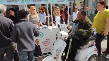 Edirne'de 10 Bin Kutu Kandil Simidi Dağıtıldı