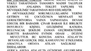 Caner Erkin'den Asena Atalay Açıklaması: 'Hayali İddialar'
