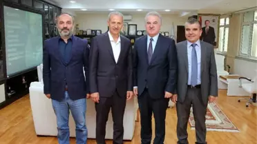 Prof. Dr. Muzaffer Elmas'tan Başkan Dişli'ye Ziyaret