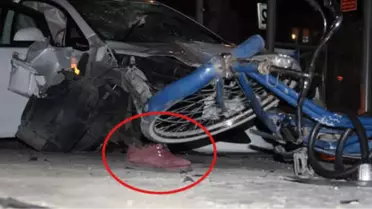 Feci Kazada Can Veren Bisikletlinin Geriye Kalan Ayakkabıları Yürek Burktu