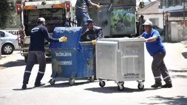 İncirliova'da Çöp Konteynırları Yenileniyor