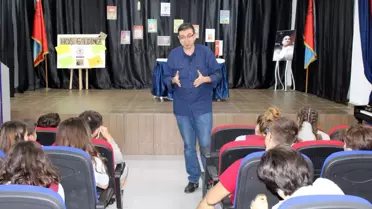 Mizahçı Demirci, Tanı Kolejinin Konuğu Oldu