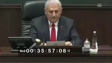 Dha Ankara -Yıldırım; Erdoğan'ın Adaylığı Kararını Okudu, Vekiller Ayakta Alkışladı