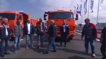 Rusya ile Kırım Yarımadası Arasında İnşa Edilen 19 Kilometrelik Köprü Açıldı