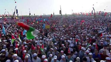 Zulme Lanet Kudüs'e Destek' Mitingi - Dua (1)