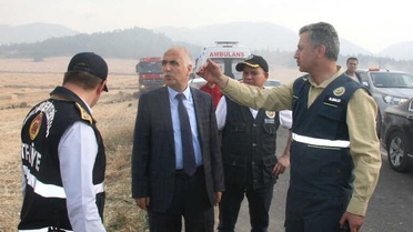 Vali Karahan, Orman Yangını ile İlgili Açıklamalarda Bulundu