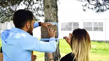 Uşak'ta 'Naylon Poşet Kullanımına Dur de Doğaya Can Ver' Projesi