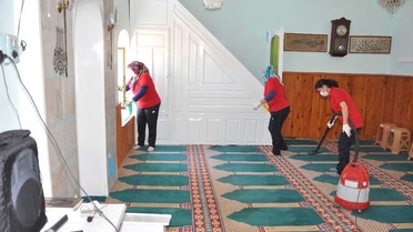 Buldan Belediyesi 58 Camide Bayram Temizliği Başlattı