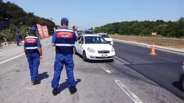 Jandarmadan Şile Yolunda Bayram Denetimi