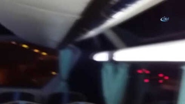 İstanbul'dan Trabzon'a Giden Otobüste Üzerlerine Su Yağan Yolcular Otobüsü Durdurdu