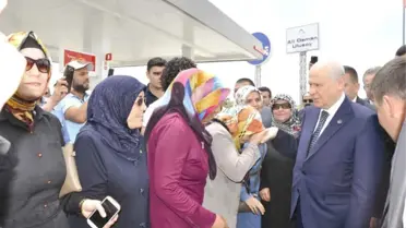 Devlet Bahçeli Sungurlu'da Karşılandı