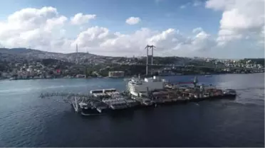 Havadan Fotoğraflarla Dev Geminin15 Temmuz Şehitler Köprüsü Altından Geçişi