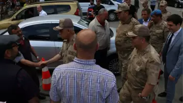 Jandarma Genel Komutanı Orgeneral Arif Çetin Eren Bülbül'ün Memleketi Maçka'da Vatandaşlarla Bir...