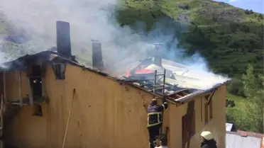 Olucak Köyünde Yangın