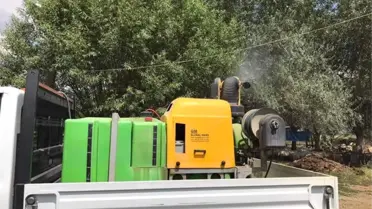 Çivril'de İlaçlama Çalışması