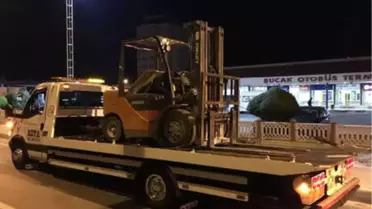 Forklift Hırsızı Yakalandı