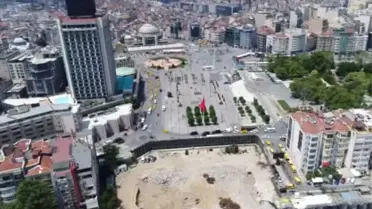 Yıkımı Tamamlanan Akm Havadan Görüntülendi