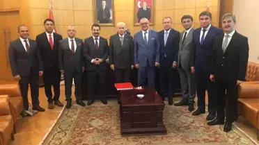 Bahçeli'ye Manisa'daki Çalışmaları Anlattılar