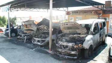 Oto Galericiler Sitesi'nde Yangın