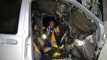 Hasta Abisi İçin Geldiği Karaman'da Aracı Kundaklandı
