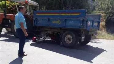 Traktöre Çarpan Motosikletli Öldü