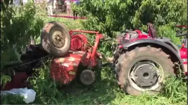 Traktör Devrildi: 1 Ölü