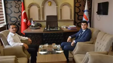 Kaymakam Maraşlı Kaymakam Erdoğan'ı Ziyaret Etti