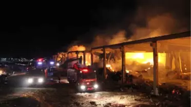 Şanlıurfa'da İplik Fabrikası Alev Alev Yandı! Tonlarca İplik ve Pamuk Kül Oldu
