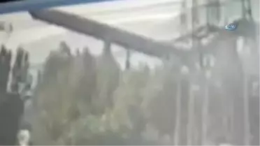 Termik Santraldeki Kömür Bandının Çökme Anı Kamerada