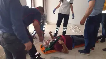 İnşaatın Bodrumuna Düşen Kişi Yaralandı