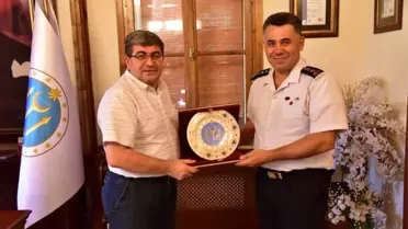 Jandarma Komutanı İnce'den Başkan Can'a Veda Ziyareti