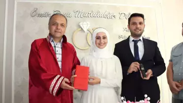Başkan Üçok, Konuşma Engelli Çiftin Nikahını Kıydı