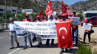 İşten Çıkartılan Muayene İstasyonu Çalışanlarından Protesto