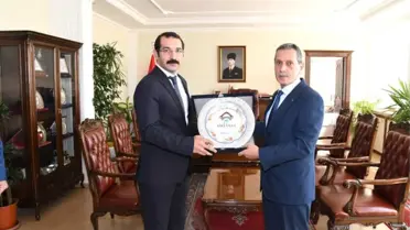 Tayini Çıkan İdare Mahkemesi Başkanı Alper Ergüder'den Vali Kalkancı'ya Veda Ziyareti