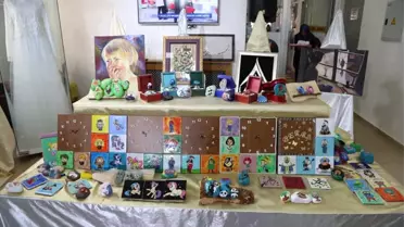 Minik Kursiyerlerin Eserleri Görücüye Çıktı