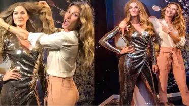Gisele Bündchen Balmumu Heykeliyle Poz Verdi