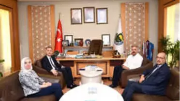 Kaymakam Akça'dan Başkan Taban'a Veda Ziyareti