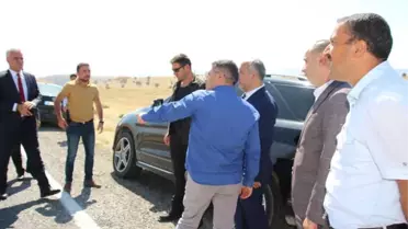 Kaymakam Çetin, Rektör Polat ile Birlikte Yurt İnşaatında İncelemelerde Bulundu