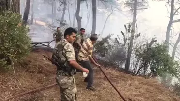 Söndürme Çalışmaları Hem Havadan Hem Karadan Sürüyor