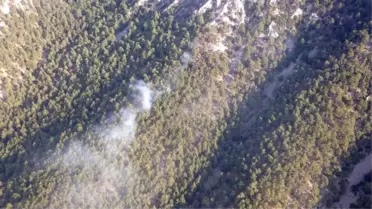 Antalya'daki Orman Yangınını Söndürme Çalışmaları Devam Ediyor