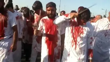 Iraklı Şiiler'in Kanlı Aşure Günü Matemi