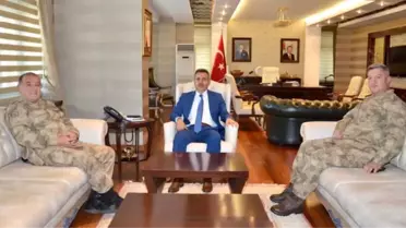 Jandarma Bölge Komutanı Hacıoğlu Vali Elban'ı Ziyaret Etti