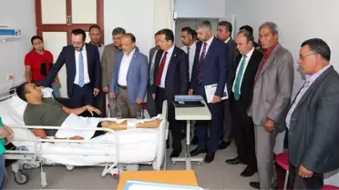 Aydın Milletvekilleri Çatışmada Yaralanan Üstçavuş Hasan Balcı'yı Ziyaret Etti