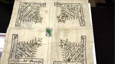 Osmanlıca ve Farsça Nağmeler Yazılı 156 Yıllık Mendil, Müzede Sergilenecek