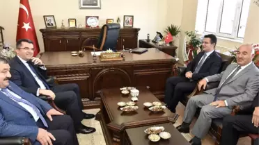 Vali Memiş'ten Köse'nin Yeni Kaymakamı Canpolat'a Ziyaret